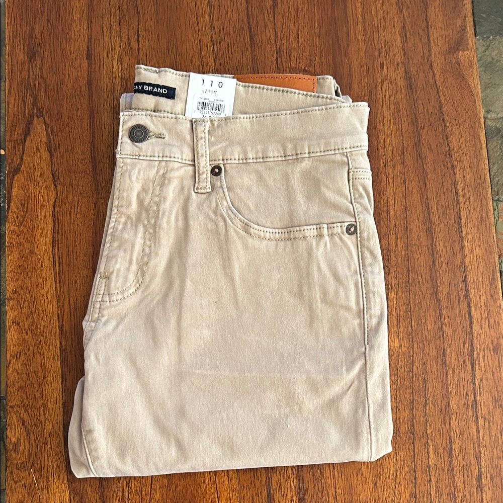 Lucky Brand Men's Beige Slim Fit 110 Pants 31x30